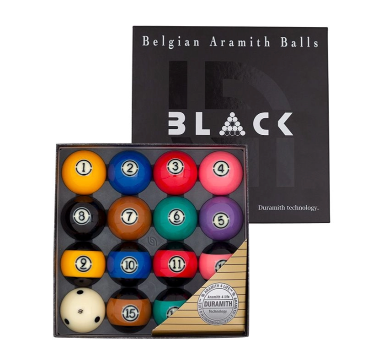 ARAMITH TOURNAMENT "BLACK" POOL BALL SET